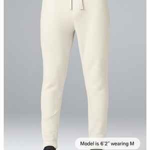 Men's Cream Jogger Pants